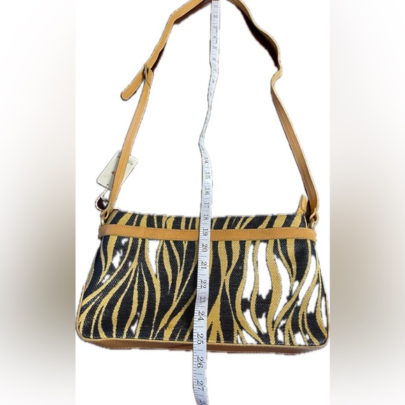 Ricardo Beverly Hills purse shoulder bag zebra print NWT adjustable strap - Picture 7 of 13
